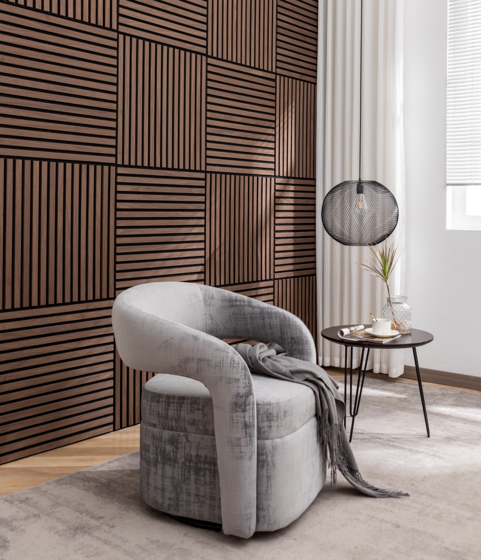 FLEX 60 × 60 – Sort valnød